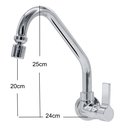 Ver imagem 4 de Torneira Cozinha Parede Bica Móvel Luxo 1/4 de Volta C70