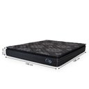 Ver imagem 5 de Cama Box Baú Casal Queen Colchão com Molas Ensacadas City Pillow Top 158x198x64cm Preto Hellen