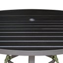 Ver imagem 2 de Mesa Ripada com Furo para Ombrelone (1,20 Metros) Preta