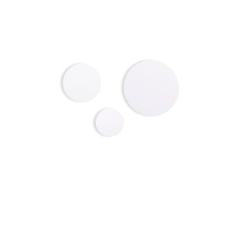 Conjunto de Ganchos de Parede Formato Bola - Branco