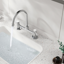 Ver imagem 1 de Torneira Bica Baixa Geométrica Duplo Comando Cinza Casavilla