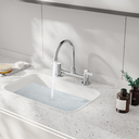 Ver imagem 2 de Torneira Bica Baixa Geométrica Duplo Comando Cinza Casavilla