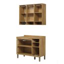 Ver imagem 4 de Cozinha Modulada Compacta 2 Peças 6 Portas MDF 120cm Malta Espresso Móveis Cinza/Amêndoa/Platina