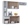 Kit Cozinha Suspensa Mel com Balcão 163cm Poquema - 6