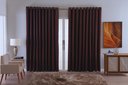 Ver imagem 1 de Cortina para Sala Quarto Blackout Tecido 6,00x2,80 Ellegance:marrom