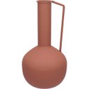 Ver imagem 1 de Vaso Garrafa Decorativo de Metal Rosa 26x13x13cm Enfeite Sala Mesa Estante
