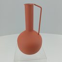 Ver imagem 5 de Vaso Garrafa Decorativo de Metal Rosa 26x13x13cm Enfeite Sala Mesa Estante