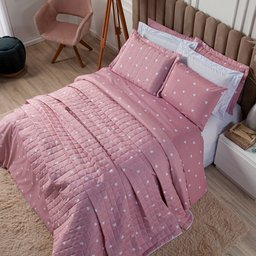 Capa para Edredom Duvet Cama Casal Queen Algodão 150 Fios Essencialle:Grid Marinho - 5