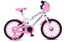 Ver imagem 1 de Bicicleta Aurora Fest, Aro 16, com Freios V-brake, com Rodas de Apoio, Capa Corrente e Cestinha Bran