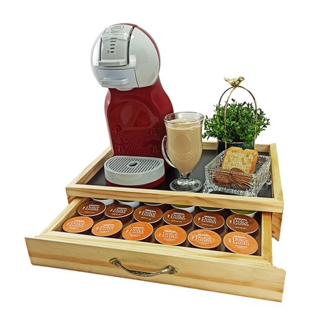 Bandeja Porta Cápsulas 41x40 Dolce Gusto Natural 24 Unidades
