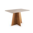 Ver imagem 5 de Conjunto Sala de Jantar 4 Lugares Aires em MDF Mel e Bege