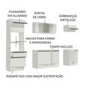 Ver imagem 5 de Armário de Cozinha Completa 240cm Branco Topazio Madesa