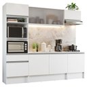 Ver imagem 3 de Armário de Cozinha Completa 240cm Branco Topazio Madesa