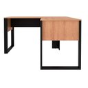 Ver imagem 4 de Mesa Notebook Escritório Canto Me4181 Amêndoa Preto Tecno Mobili
