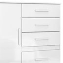 Ver imagem 5 de Comoda Venus 4 Gavetas 1 Porta 98 Cm Branco Flex Moval