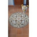 Ver imagem 2 de Piso em Mosaico Romano Floral Renascentista 130cm