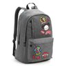 Mochila Feminina Pucca Tecido Moletom Com Patches - Cinza - 1