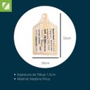 Ver imagem 4 de Tábua de Madeira Decoração Servir Frios Tradicional Kit 10
