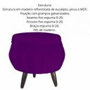 Ver imagem 2 de Puff Pétala Pés Palito Veludo