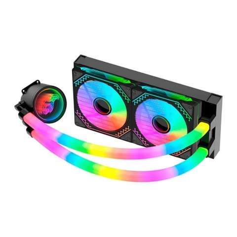 Water Cooler K-mex Wac9 Infinite 240mm - Bifrost - Argb - Preto - Wac9f123apdab0x