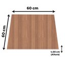 Ver imagem 4 de Tampo Quadrado 60 Cm (largura) Pe40 Pandin Mdp 4,00 Cm (altura) Cor Noce Naturalle