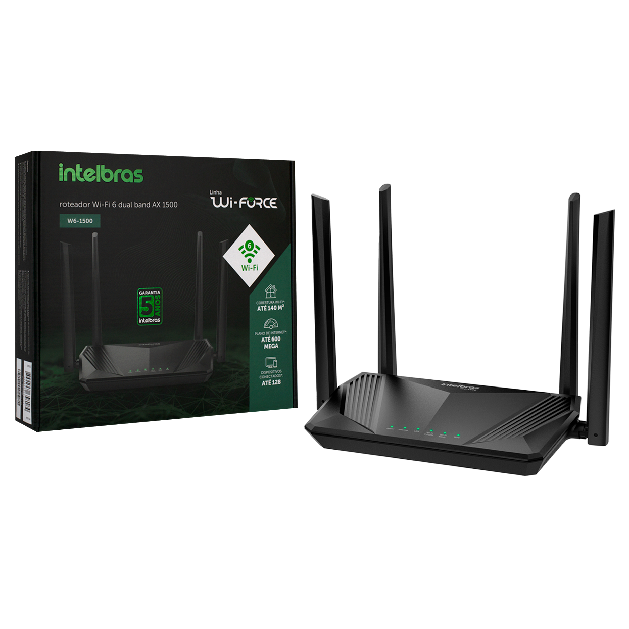 Roteador Wireless Mesh Twibi Force, AX 1500, Gigabit, Dual band