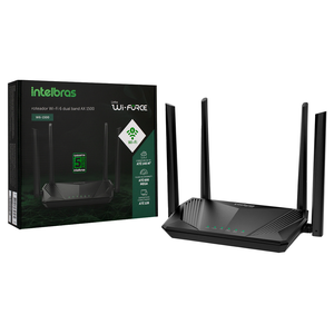 Roteador Mesh Wireless Repetidor Wifi 6 Intelbras Wi-Force W6-1500 Dual Band AX1500 600 Mega