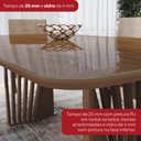 Ver imagem 7 de Conjunto Sala Jantar Mesa Adriana 200 cm Canto Arred C Vidro 6 Cadeira Anne Henn