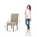 Ver imagem 4 de Conjunto Sala Jantar Mesa Adriana 200 cm Canto Arred C Vidro 6 Cadeira Anne Henn
