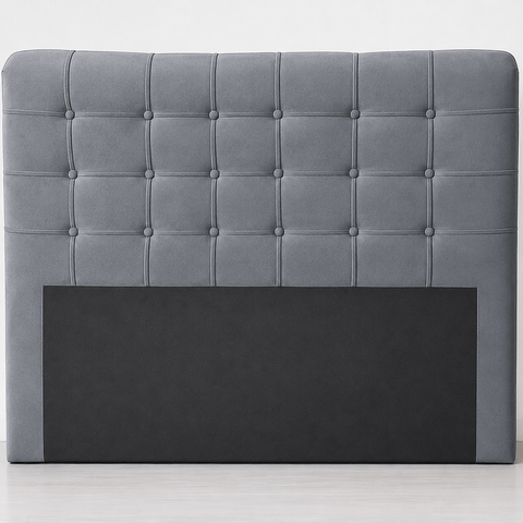 Cabeceira Cama Box King Ana 195 cm Estofada em Veludo com Frame