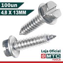 Ver imagem 3 de Parafuso Atarraxante C. Flangeada Fenda 4,8 X 13mm - 100pçs