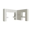 Ver imagem 3 de Guarda-roupa Modulado de Canto Linear 12 Peças com 13 Portas Orion CabeCasa MadeiraOriginals