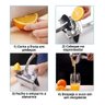 Espremedor Laranja Limao Frutas Extrator Manual Sucos - 8
