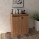 Ver imagem 2 de Armário para Escritório 2 Portas com Chave Tecnomobili Amêndoa - Me4149