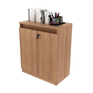 Armário para Escritório 2 Portas com Chave Tecnomobili Amêndoa - Me4149