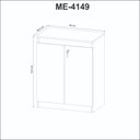 Ver imagem 5 de Armário para Escritório 2 Portas com Chave Tecnomobili Amêndoa - Me4149