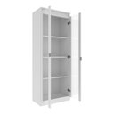 Ver imagem 5 de Cristaleira com 2 Portas de Vidro e 3 Prateleiras 60cm Multimóveis CR50294 Branco