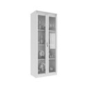 Ver imagem 1 de Cristaleira com 2 Portas de Vidro e 3 Prateleiras 60cm Multimóveis CR50294 Branco
