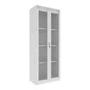 Ver imagem 6 de Cristaleira com 2 Portas de Vidro e 3 Prateleiras 60cm Multimóveis CR50294 Branco