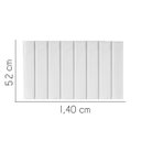 Ver imagem 2 de Painel Estofada Líbia 140CM Casal Courino Branco - D A DECOR