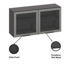 Ver imagem 4 de Cozinha Modulada Etna 5 Peças com Tampo 6 Portas Poliman Móveis