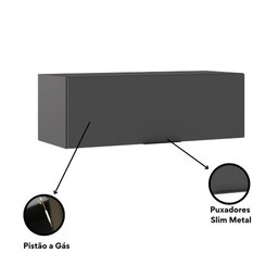 Cozinha Modulada Etna 5 Peças com Tampo 6 Portas Poliman Móveis - 5