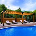 Ver imagem 4 de Pérgola Popsteel Club Dupla Fixa com Teto Ripado Slim