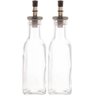 Kit 2 Garrafas para Azeite ou Vinagre de Vidro 200ml com Dosador Lyor Temperar Saladas - 1