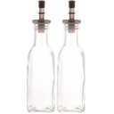 Ver imagem 1 de Kit 2 Garrafas para Azeite ou Vinagre de Vidro 200ml com Dosador Lyor Temperar Saladas
