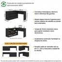Ver imagem 3 de Escrivaninha em L 120cm com 6 Gavetas Multimóveis Mp6030 Preto