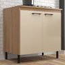 Balcão de Cozinha Maysa 2 Portas Madeira Oak/dunas - Móveis Sul - 1
