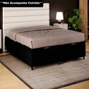 Ver imagem 2 de Base Cama Box Baú Casal Queen 158cm Hit I02 Suede Preto - Mpozenato