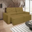 Ver imagem 1 de Sofá Reclinável Retrátil 1,50m Luxo 2 Lugares Sala de Estar Cor:capuccino
