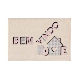 Capacho Antiderrapante Clean 34 Off White 0,40x0,60m